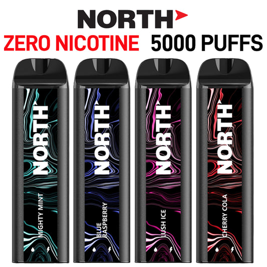 NORTH ZERO NICOTINE 5000 PUFFS DISPOSABLE VAPE 10CT/DISPLAY