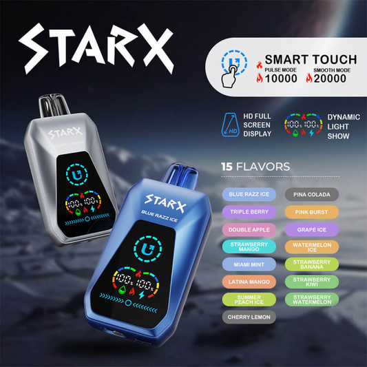 UPENDS STARX S20000 PUFFS DISPOSABLE VAPE 5 CT/DISPLAY